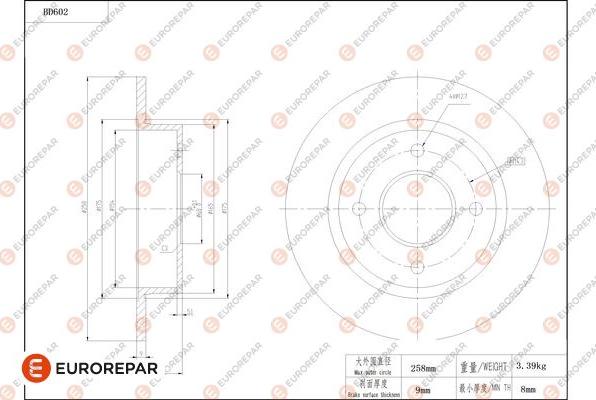 EUROREPAR 1684304480 - Bremžu diski adetalas.lv