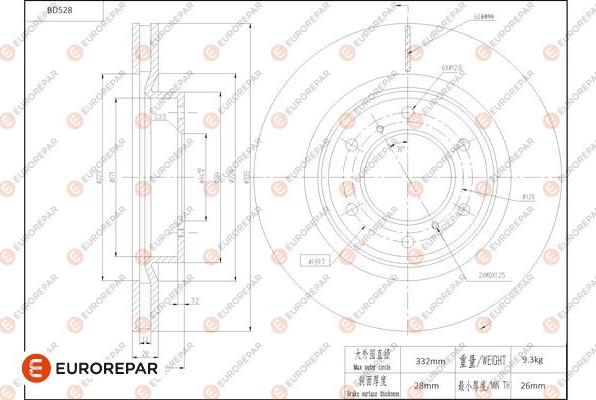 EUROREPAR 1684297080 - Bremžu diski adetalas.lv