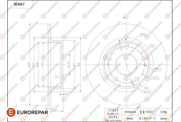 EUROREPAR 1684250980 - Bremžu diski adetalas.lv