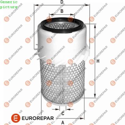 EUROREPAR 1680340480 - Gaisa filtrs adetalas.lv