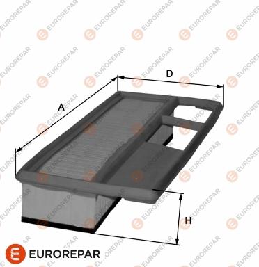 EUROREPAR 1680348680 - Gaisa filtrs adetalas.lv