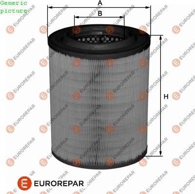 EUROREPAR 1680337680 - Gaisa filtrs adetalas.lv