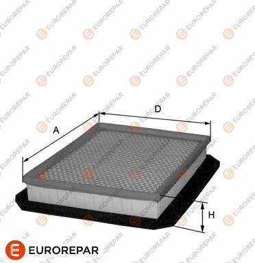 EUROREPAR 1680330280 - Gaisa filtrs adetalas.lv