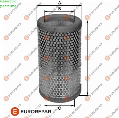 EUROREPAR 1680331380 - Gaisa filtrs adetalas.lv