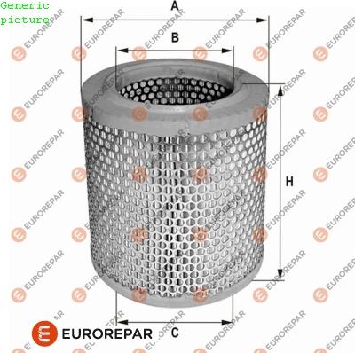 EUROREPAR 1680338180 - Gaisa filtrs adetalas.lv