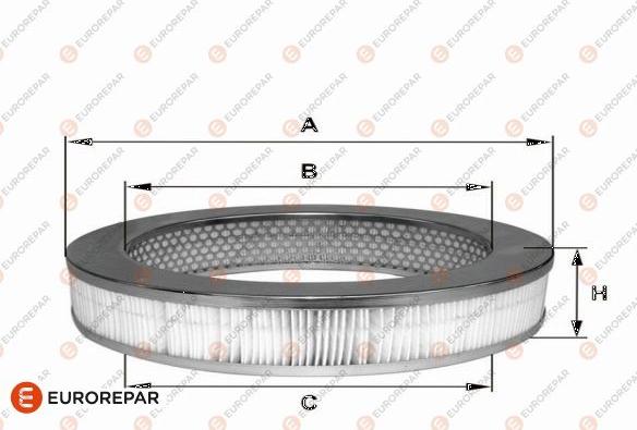 EUROREPAR 1682264080 - Gaisa filtrs adetalas.lv