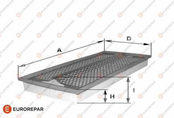 EUROREPAR 1682260380 - Gaisa filtrs adetalas.lv