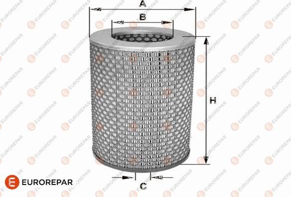 EUROREPAR 1682261680 - Gaisa filtrs adetalas.lv