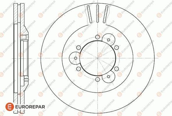 EUROREPAR 1622808680 - Bremžu diski adetalas.lv