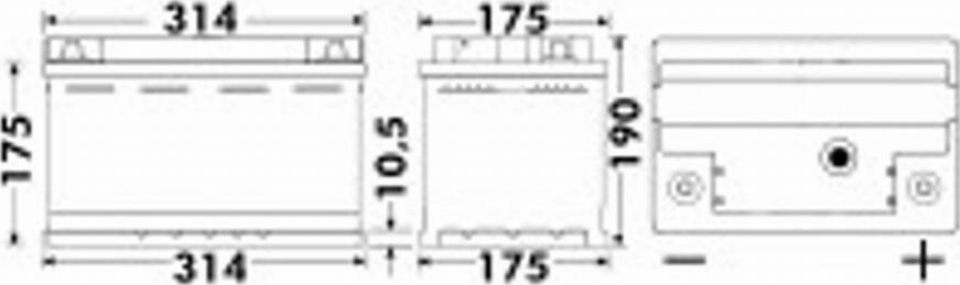 Exide 580 35 - Startera akumulatoru baterija adetalas.lv