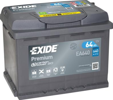 Exide EA640 - Startera akumulatoru baterija adetalas.lv