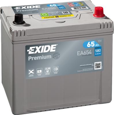 Exide EA654 - Startera akumulatoru baterija adetalas.lv