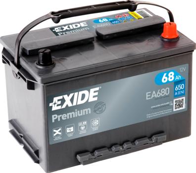 Exide _EA680 - Startera akumulatoru baterija adetalas.lv