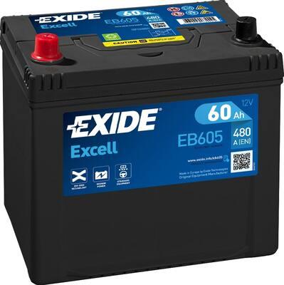 Exide EB605 - Startera akumulatoru baterija adetalas.lv