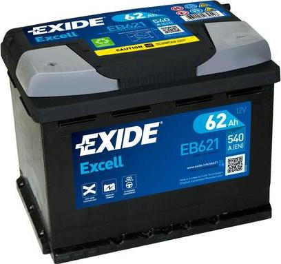 Exide EB621 - Startera akumulatoru baterija adetalas.lv