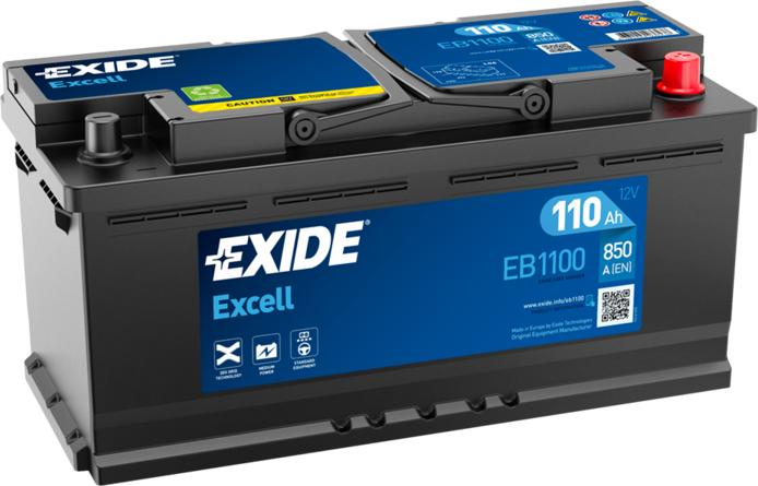 Exide EB1100 - Startera akumulatoru baterija adetalas.lv