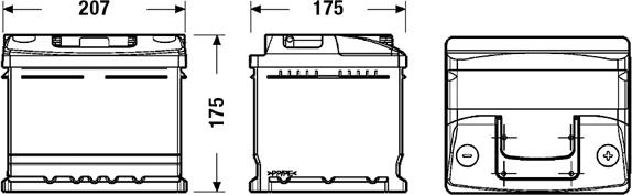 Exide EC412 - Startera akumulatoru baterija adetalas.lv