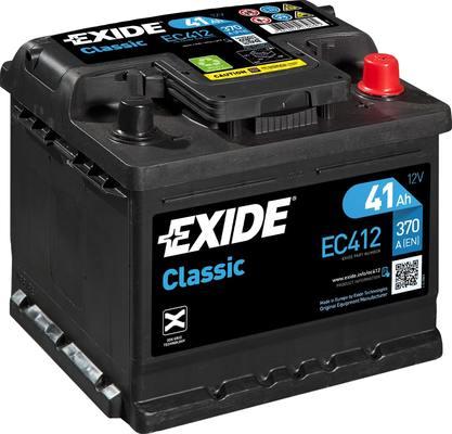 Exide EC412 - Startera akumulatoru baterija adetalas.lv