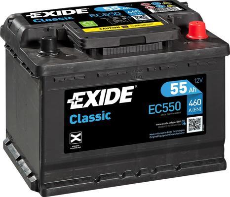 Exide EC550 - Startera akumulatoru baterija adetalas.lv