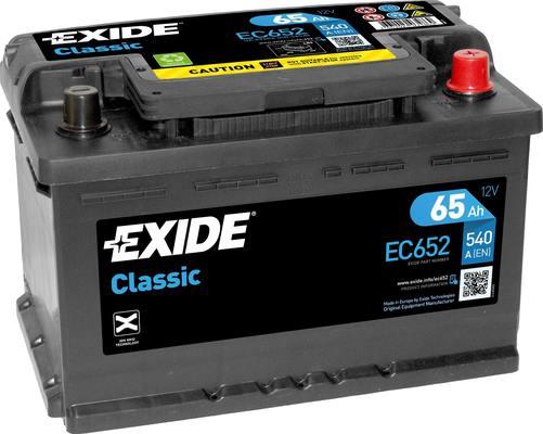 Exide EC652 - Startera akumulatoru baterija adetalas.lv