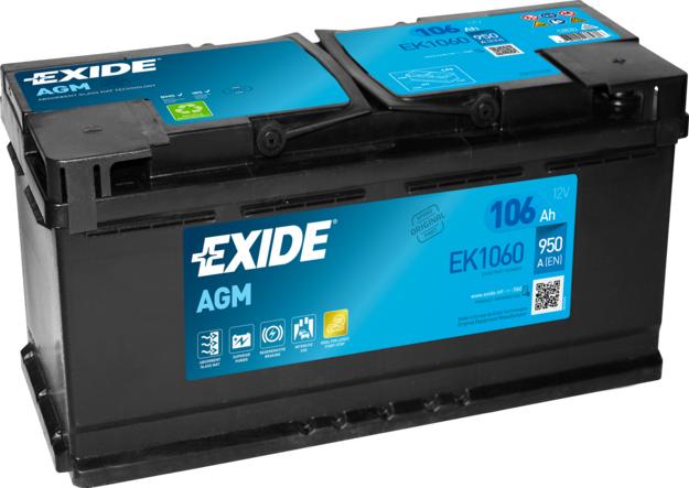 Exide EK1060 - Startera akumulatoru baterija adetalas.lv