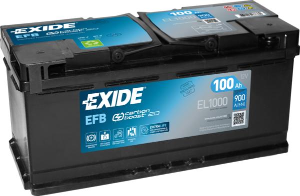 Exide EL1000 - Startera akumulatoru baterija adetalas.lv