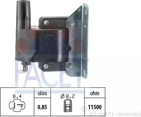 FACET 9.6244 - Aizdedzes spole adetalas.lv