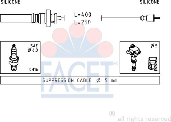 FACET 4.9883 - Augstsprieguma vadu komplekts adetalas.lv