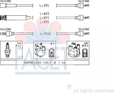 FACET 4.8555 - Augstsprieguma vadu komplekts adetalas.lv