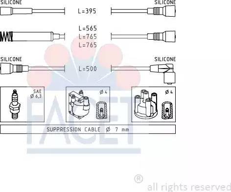 FACET 4.8531 - Augstsprieguma vadu komplekts adetalas.lv