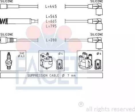 FACET 4.8524 - Augstsprieguma vadu komplekts adetalas.lv