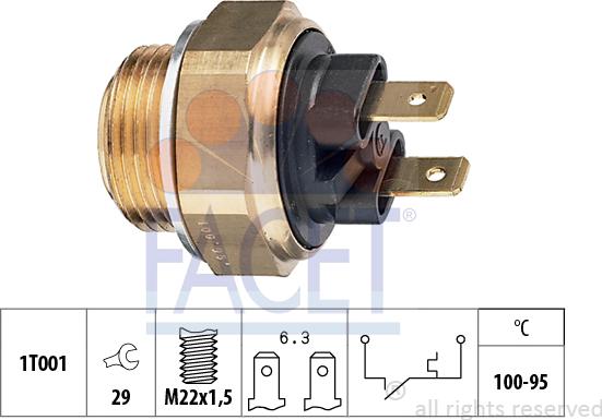 FACET 7.5019 - Termoslēdzis, Radiatora ventilators adetalas.lv