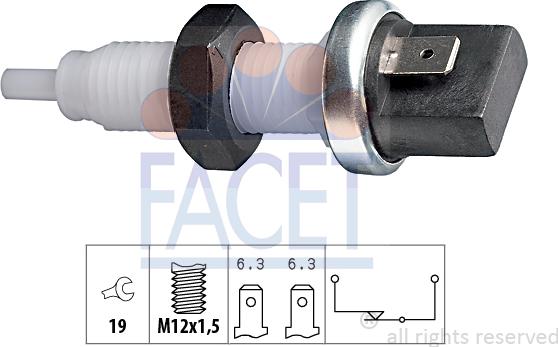 FACET 7.1000 - Bremžu signāla slēdzis adetalas.lv