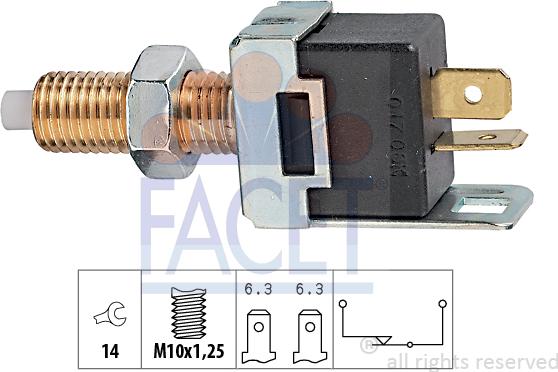 FACET 7.1017 - Bremžu signāla slēdzis adetalas.lv