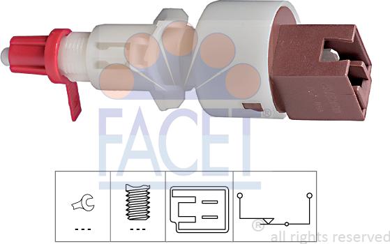 FACET 7.1157 - Slēdzis, Sajūga vadība (Tempomat) adetalas.lv