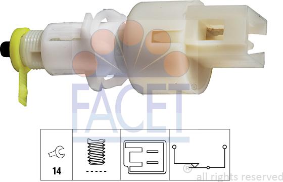 FACET 7.1108 - Bremžu signāla slēdzis adetalas.lv