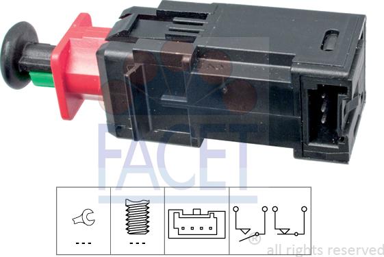 FACET 7.1208 - Bremžu signāla slēdzis adetalas.lv