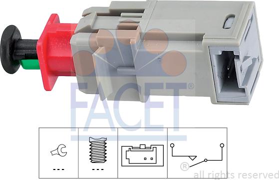 FACET 7.1207 - Slēdzis, Sajūga vadība (Tempomat) adetalas.lv