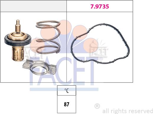 FACET 7.8930 - Termostats, Dzesēšanas šķidrums adetalas.lv