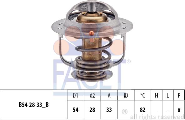 FACET 7.8462S - Termostats, Dzesēšanas šķidrums adetalas.lv