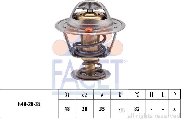 FACET 7.8415S - Termostats, Dzesēšanas šķidrums adetalas.lv