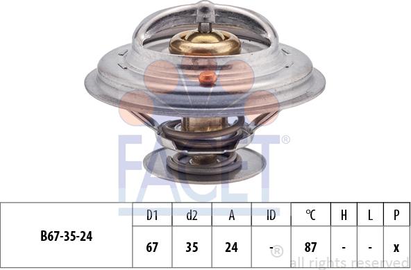 FACET 7.8410S - Termostats, Dzesēšanas šķidrums adetalas.lv