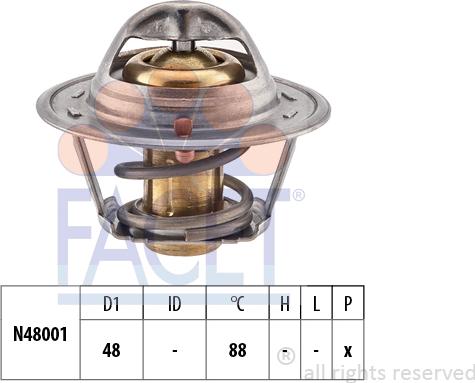 FACET 7.8480S - Termostats, Dzesēšanas šķidrums adetalas.lv