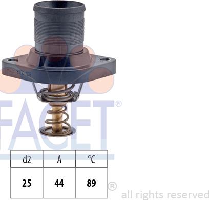 FACET 7.8423 - Termostats, Dzesēšanas šķidrums adetalas.lv