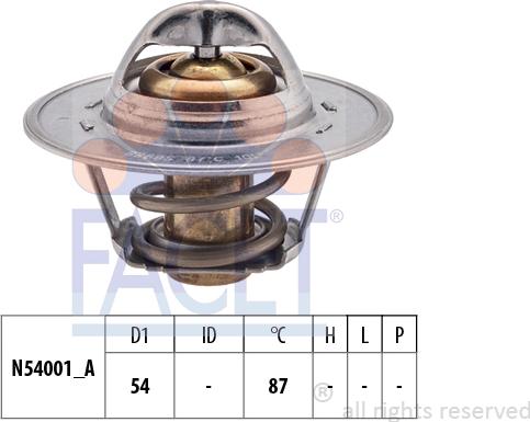 FACET 7.8547S - Termostats, Dzesēšanas šķidrums adetalas.lv