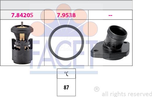 FACET 7.8559K - Termostats, Dzesēšanas šķidrums adetalas.lv