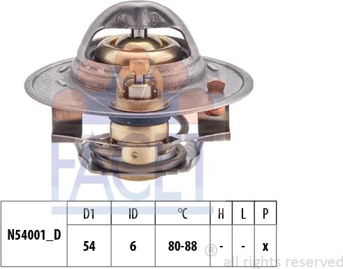 FACET 7.8534S - Termostats, Dzesēšanas šķidrums adetalas.lv