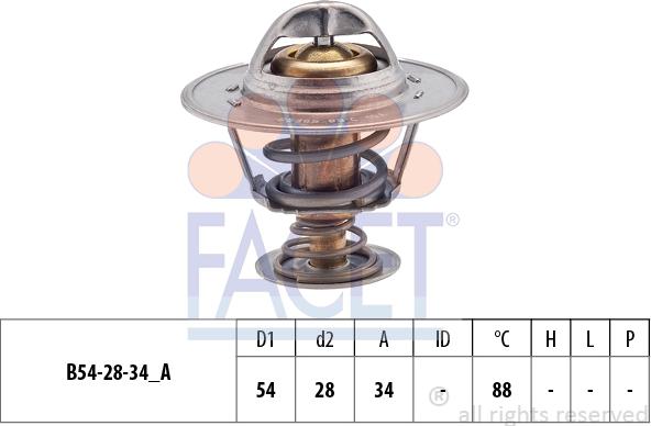 FACET 7.8536S - Termostats, Dzesēšanas šķidrums adetalas.lv