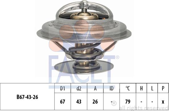 FACET 7.8578S - Termostats, Dzesēšanas šķidrums adetalas.lv