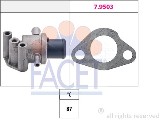 FACET 7.8109 - Termostats, Dzesēšanas šķidrums adetalas.lv